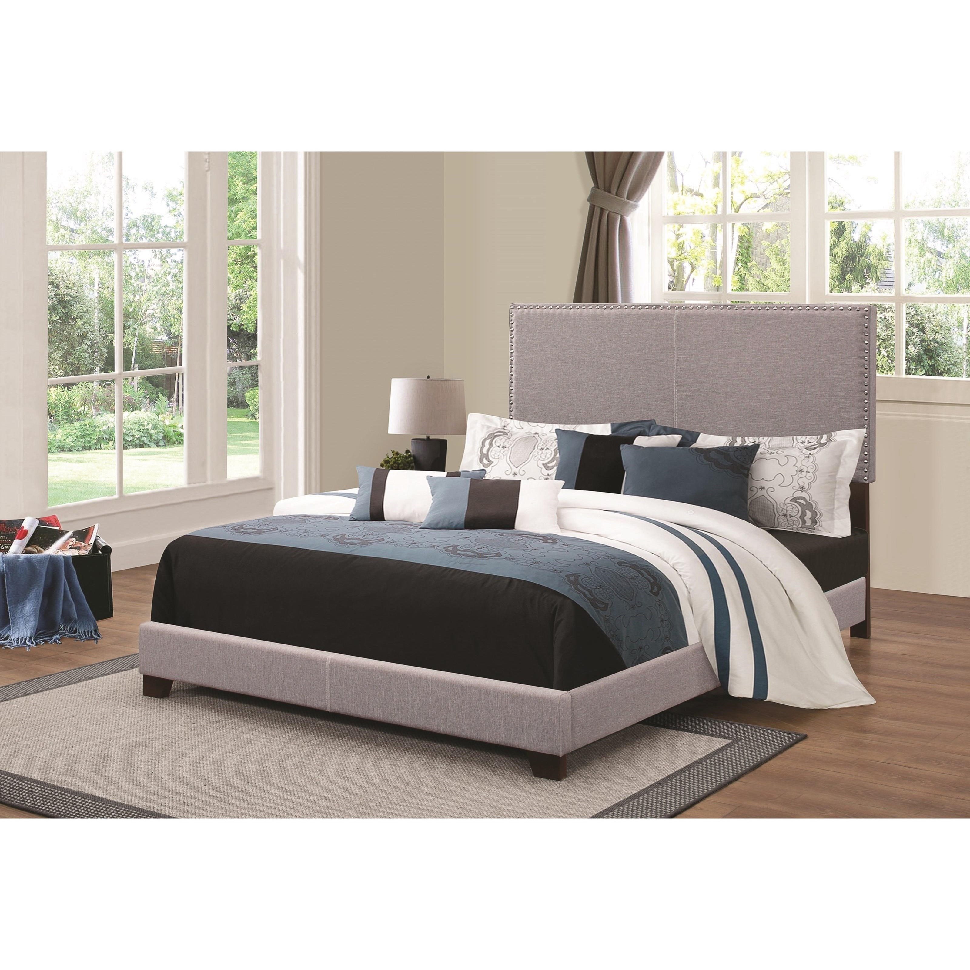 Coaster barzini king upholstered bed hot sale 300643